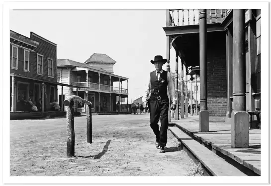 Gary Cooper - affiche tournage de cinema