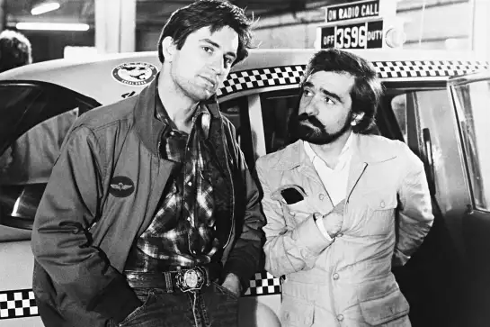 Martin Scorcese et Robert de Niro - affiche tournage de cinema