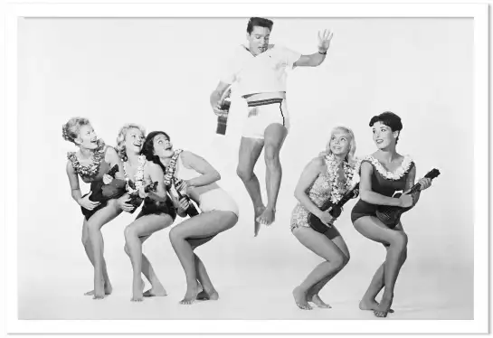 Elvis Prestley - affiche vintage noir et blanc
