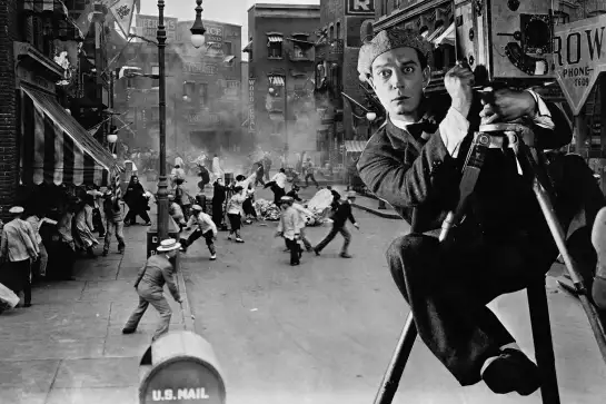 Buster Keaton - affiche tournage de cinema