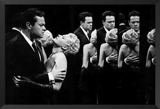 Orson Welles et Rita Hayworth - affiche de cinema