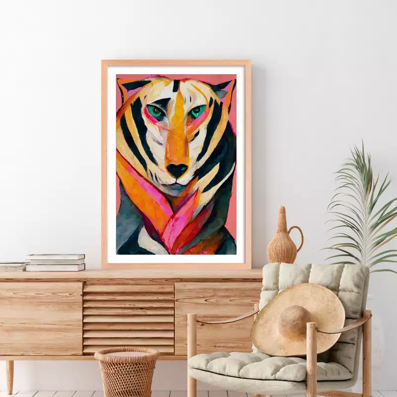 Tigre chic - animaux - affiche tigre