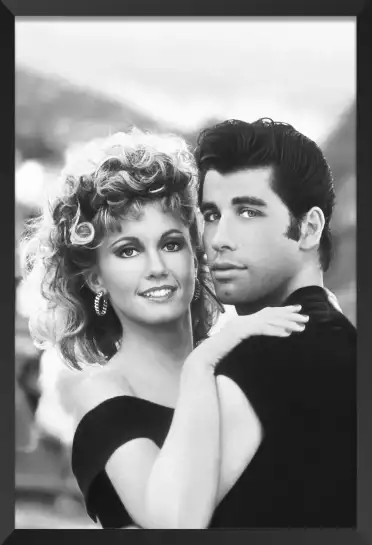 Olivia Newton John et John Travolta - affiche acteurs et actrices celebres