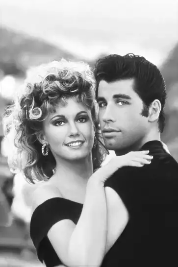 Olivia Newton John et John Travolta - affiche acteurs et actrices celebres