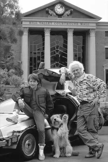 Retour vers le futur - affiche tournage de cinema