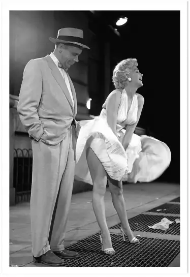 Marilyn Monroe - affiche tournage de cinema