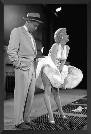 Marilyn Monroe - affiche tournage de cinema
