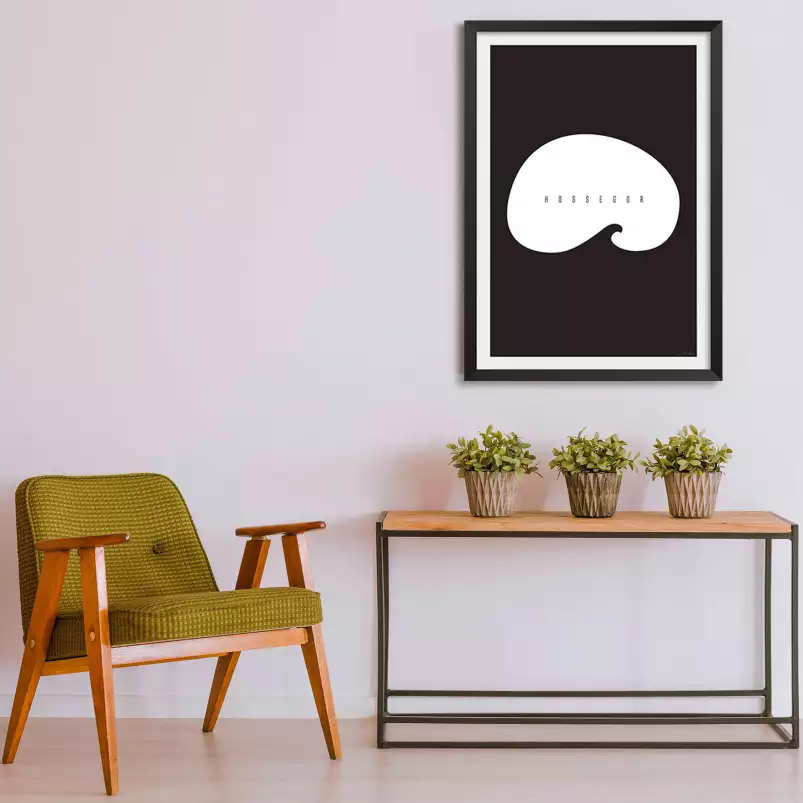 Minimal hossegor - poster minimaliste