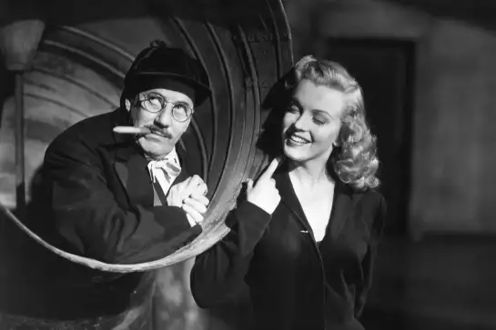 Groucho Marx, La pêche au trésor - affiche tournage de cinema