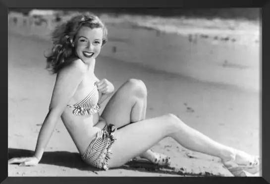 Maryline Monroe jeune - affiche acteurs et actrices celebres