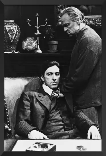 Al Pacino et Marlon Brando - affiche acteurs et actrices celebres