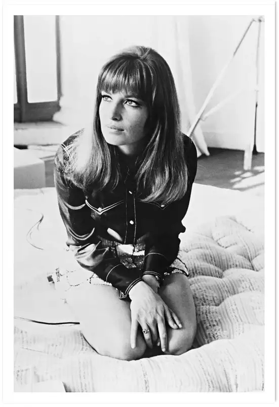 Monica Vitti portrait vintage - affiche acteurs et actrices celebres
