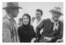 John Wayne - affiche tournage de cinema