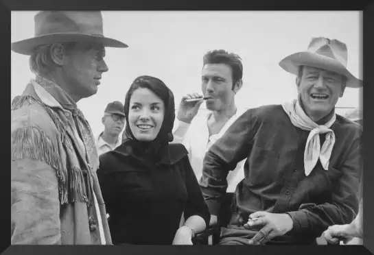 John Wayne - affiche tournage de cinema
