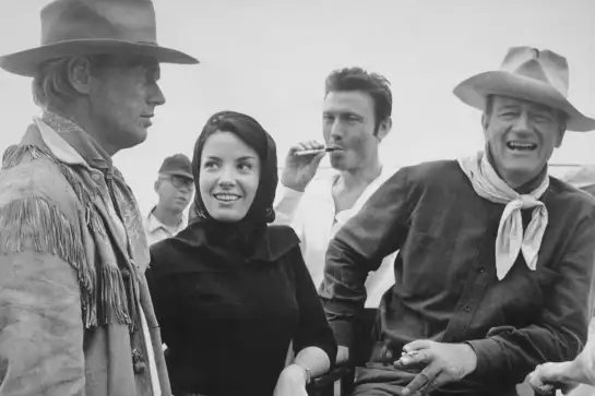 John Wayne - affiche tournage de cinema