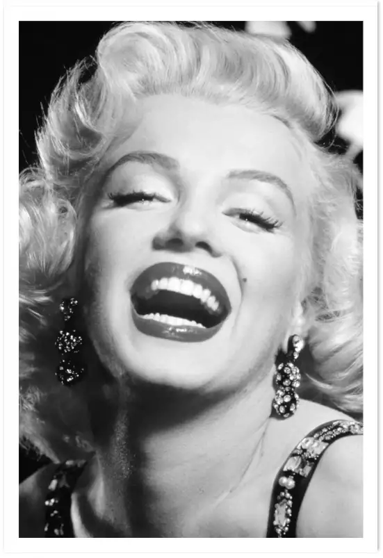 Le sourire de Marilyn Monroe  - affiche acteurs et actrices celebres