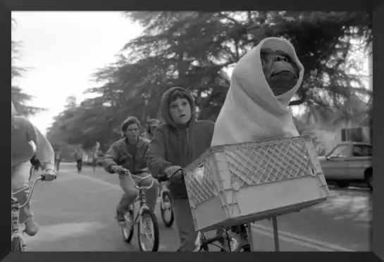 E.T - Photo de scène de films noir et blanc