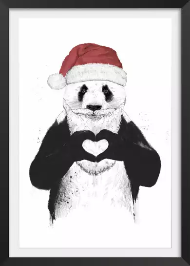 Panda Noel - Affiche humoristique