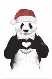 Panda Noel - Affiche humoristique