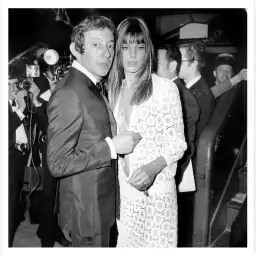 Serge Gainsbourg et Jane Birkin au Gala des artistes - poster de célébrités