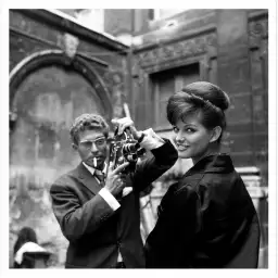 Darry Cowl et Claudia Cardinale - affiche cinema vintage