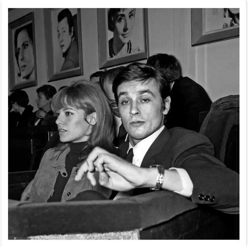 Alain et Nathalie Delon - photos noir et blanc célébrités