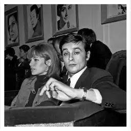 Alain et Nathalie Delon - photos noir et blanc célébrités