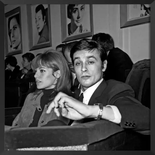 Alain et Nathalie Delon - photos noir et blanc célébrités
