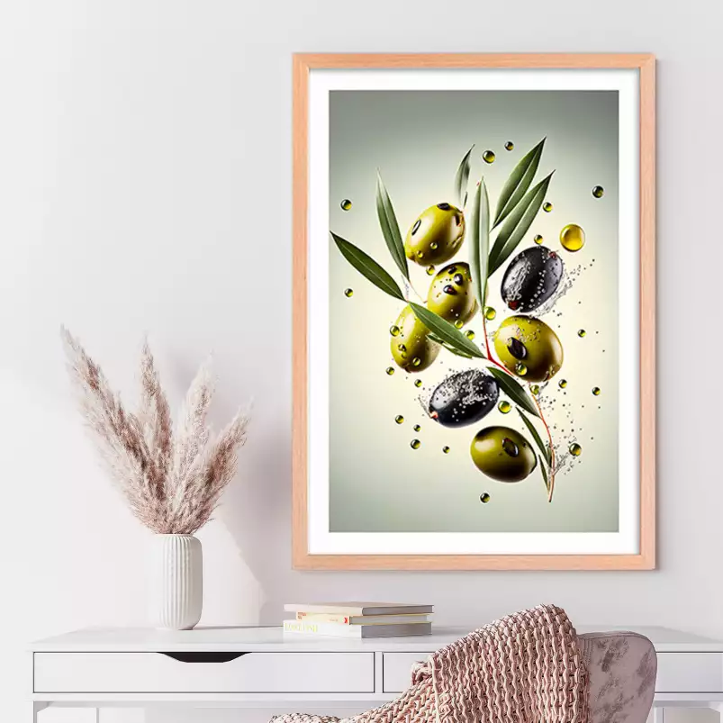 Olives fraiches  - affiche fruits et legumes
