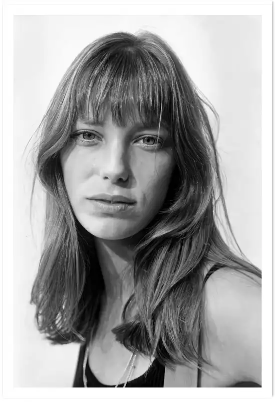 Portrait de Jane Birkin - affiche de chanteuse