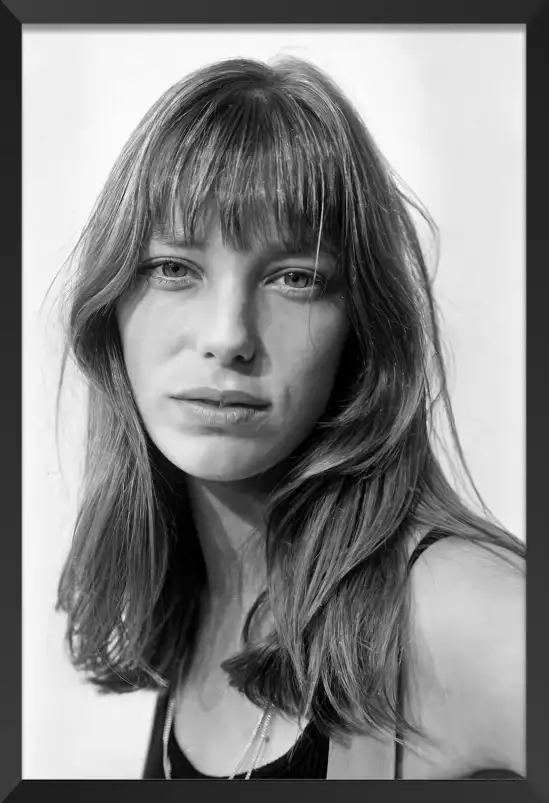 Portrait de Jane Birkin - affiche de chanteuse