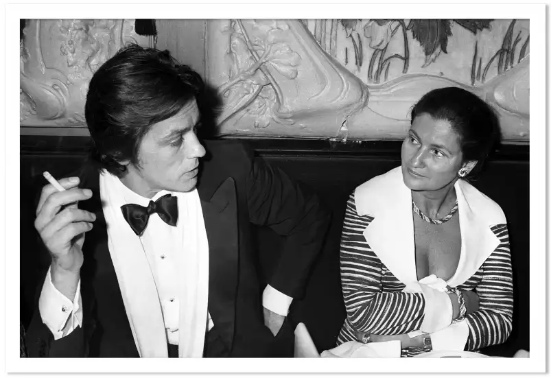 Alain Delon et Simone Veil - affiche de célébrités
