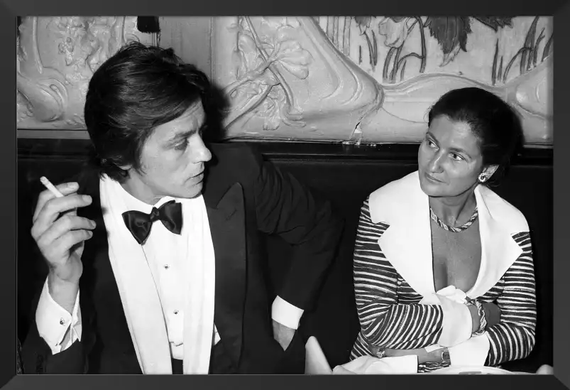 Alain Delon et Simone Veil - affiche de célébrités