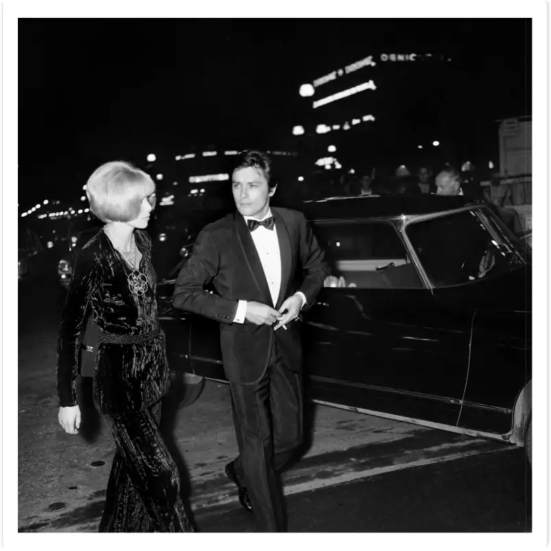 Alain Delon et Mireille Darc - affiche de célébrités