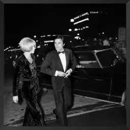 Alain Delon et Mireille Darc - affiche de célébrités