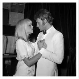 Souvenir Sylvie Vartan et Johnny Halliday - affiche de célébrités
