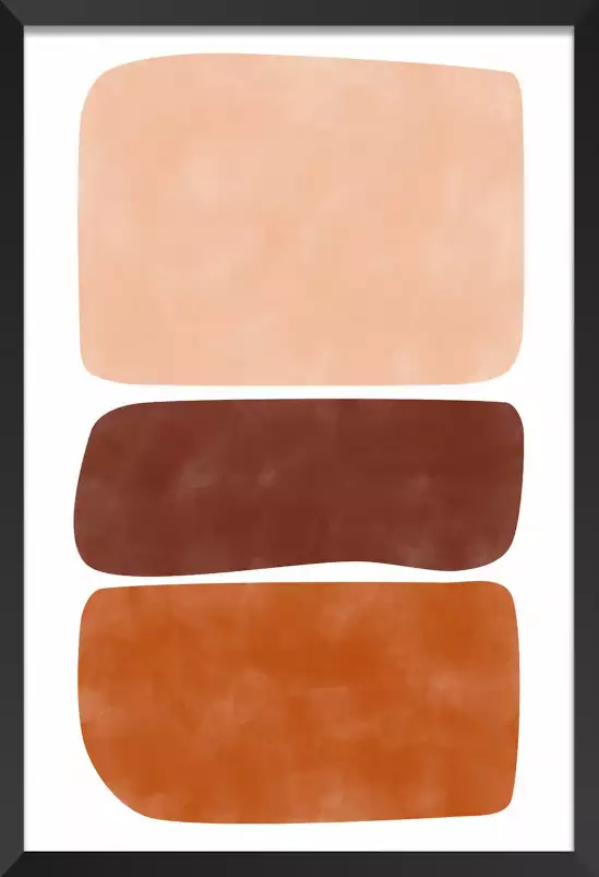 Equilibre mineral - affiche art abstrait