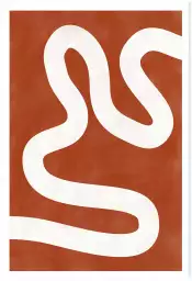 Serpentin - affiche art abstrait
