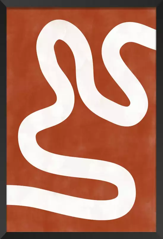 Serpentin - affiche art abstrait