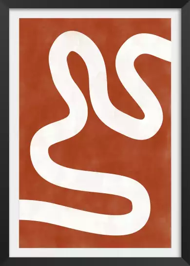 Serpentin - affiche art abstrait