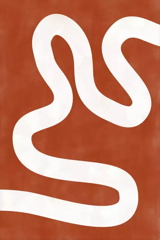 Serpentin - affiche art abstrait
