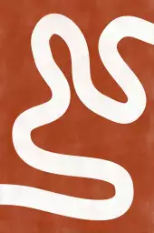 Serpentin - affiche art abstrait
