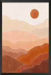Desert sun - affiche art abstrait