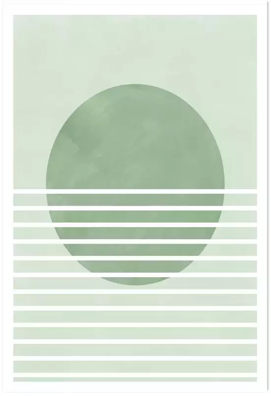 Rayon vert - affiche art abstrait