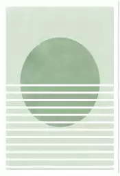 Rayon vert - affiche art abstrait