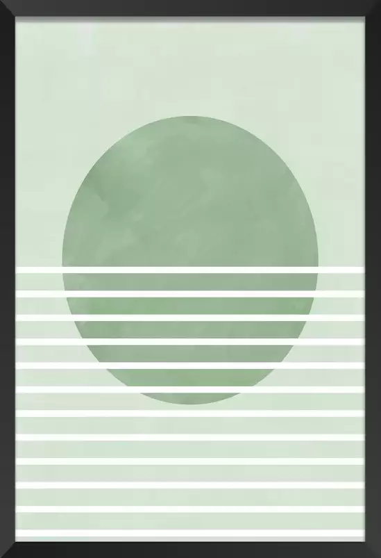 Rayon vert - affiche art abstrait