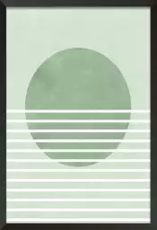 Rayon vert - affiche art abstrait