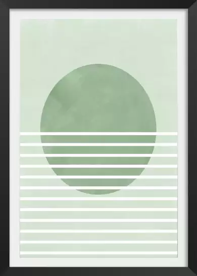 Rayon vert - affiche art abstrait