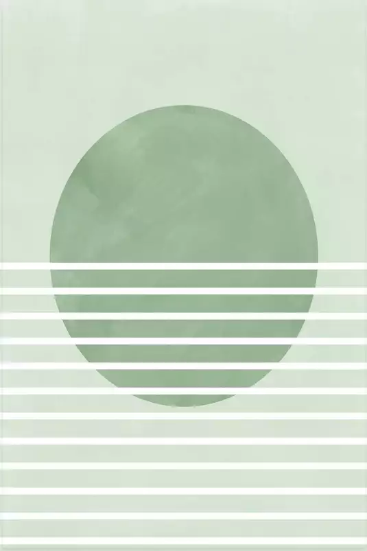 Rayon vert - affiche art abstrait