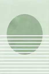 Rayon vert - affiche art abstrait